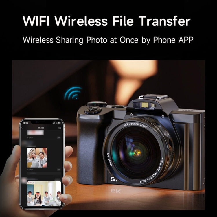 DC-201S 5K/30FPS 3.5-Inch 16X Six-Axis Anti-Shake HD Digital Camera With UV Lens(US Plug) - Children Cameras by PMC TechLife | Online Shopping South Africa | PMC TechLife | Buy Now Pay Later Mobicred