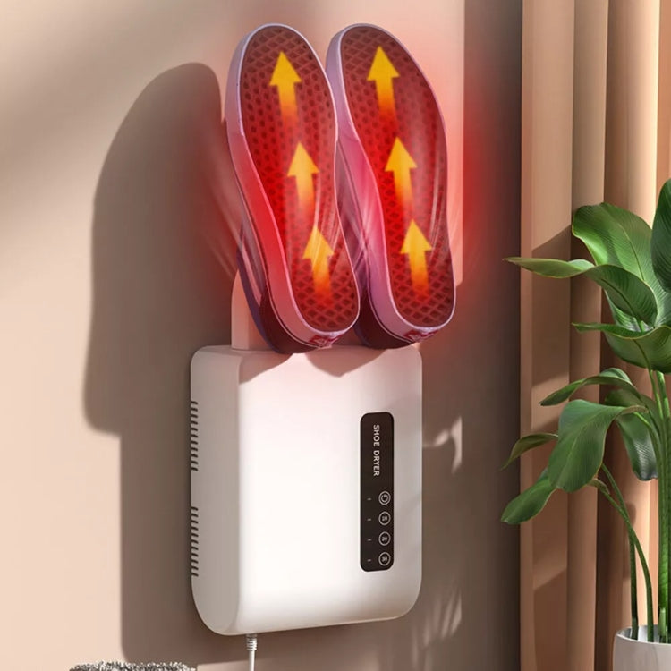 140W Boot Dryer Wall Mounted Shoes Warmer Heater, 3 Gear Timing, 360 Degree Rotating Air Outlet EU Plug(Black) - free shipping - PMC TechLife - Order now!