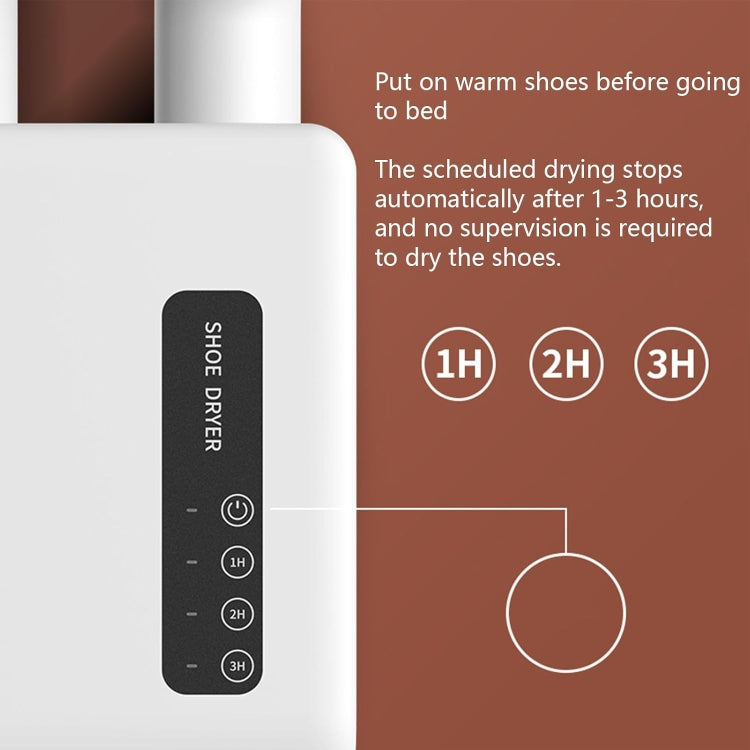 140W Boot Dryer Wall Mounted Shoes Warmer Heater, 3 Gear Timing, 360 Degree Rotating Air Outlet EU Plug(Green) - free shipping - PMC TechLife - Order now!