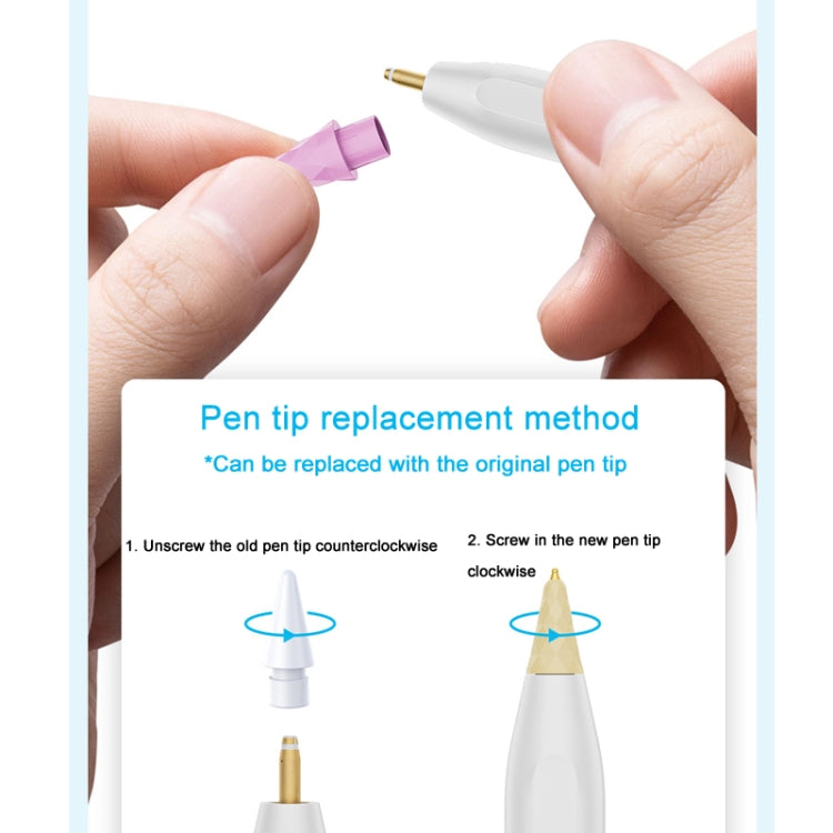 For Apple Pencil 1 / 2 Generation & USB-C Stylus Modified Pen Tip Diamond Crystal Pencil Nib(Transparent Pink) - free shipping - PMC Jewellery - Order now!