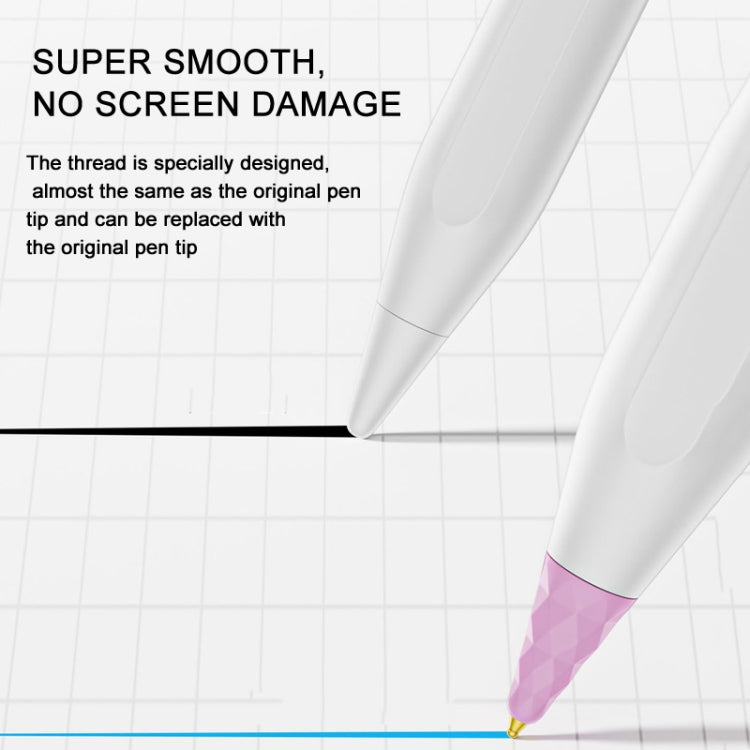 For Apple Pencil 1 / 2 Generation & USB-C Stylus Modified Pen Tip Diamond Crystal Pencil Nib(Transparent) - Pencil Accessories by PMC Jewellery | Online Shopping South Africa | PMC Jewellery | Buy Now Pay Later Mobicred