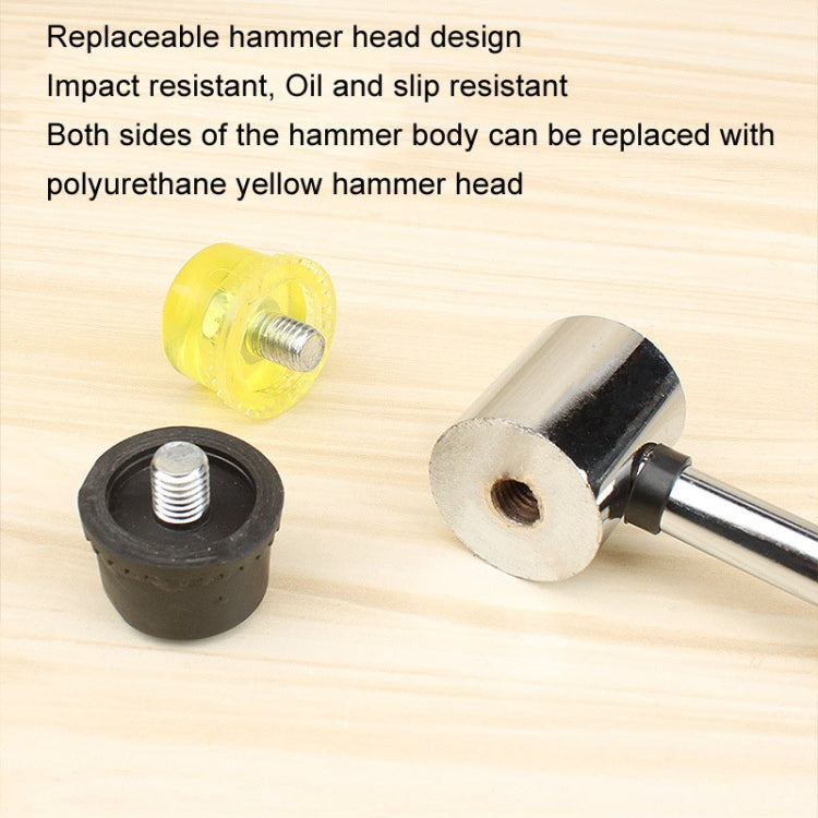 25mm No Bounce Mounting Hammer Handmade DIY Double Face Tap Rubber Hammer - Hammer by PMC TechLife | Online Shopping South Africa | PMC TechLife | Buy Now Pay Later Mobicred