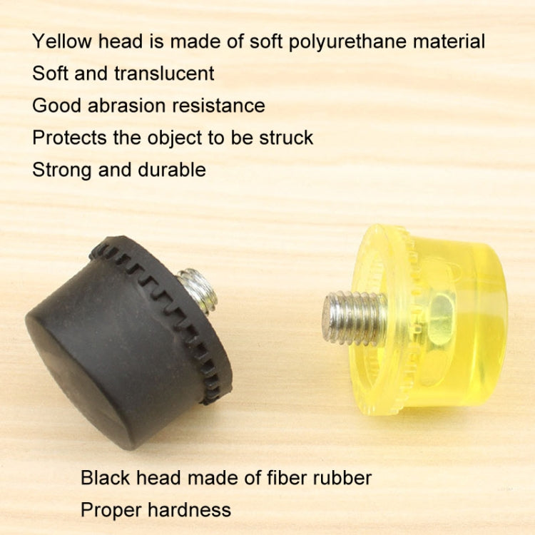 40mm No Bounce Mounting Hammer Handmade DIY Double Face Tap Rubber Hammer - Hammer by PMC TechLife | Online Shopping South Africa | PMC TechLife | Buy Now Pay Later Mobicred