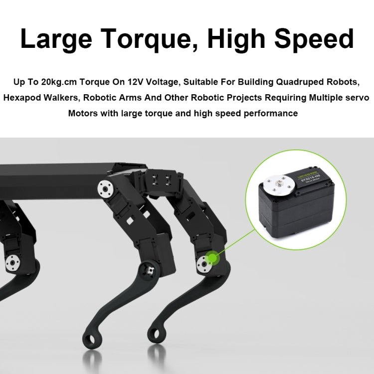 Waveshare 25127 20kg.Cm 106PRM High Speed Bus Servo Motor(ST3215-HS) - free shipping - PMC TechLife - Order now!