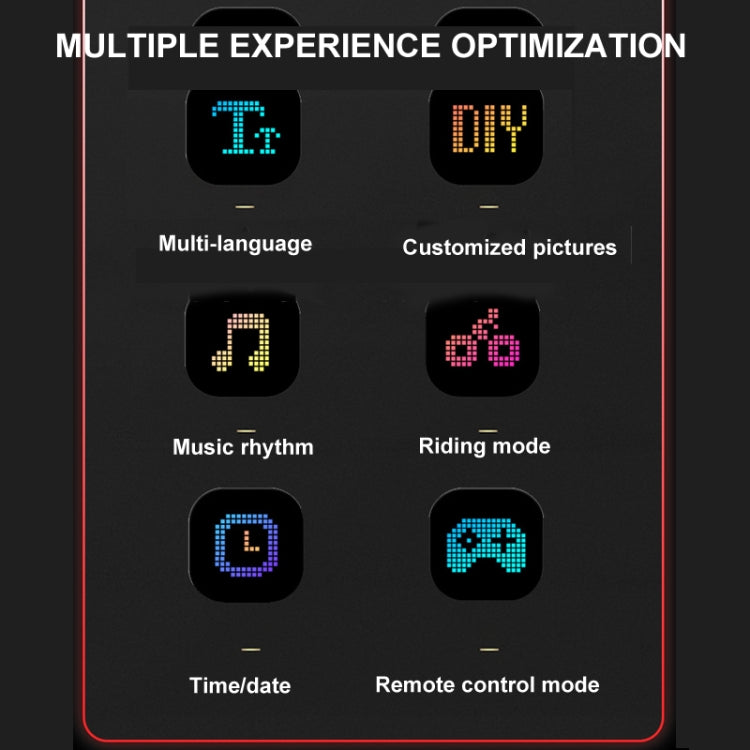 7x17.3cm（16 x 32 LEDs) Car Flexible Display Advertising Screen APP Bluetooth Smart Screen - free shipping - PMC Jewellery - Order now!