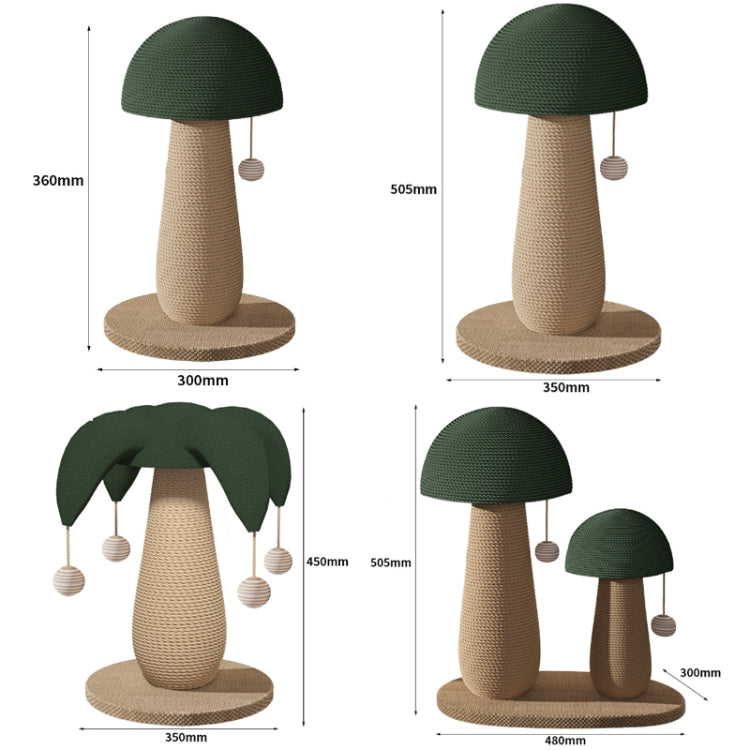 Vertical Sisal Cat Scratching Post Wear-Resistant Cat Interactive Toy, Style: Large Mushroom - Cat Scratch Board by PMC TechLife | Online Shopping South Africa | PMC TechLife | Buy Now Pay Later Mobicred