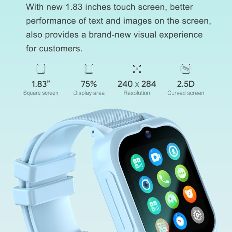 K26H  4G Kids Phone Watch With 1.83-inch Touch Screen Front Camera SOS GPS Location(Blue) - Smart Watches by PMC TechLife | Online Shopping South Africa | PMC TechLife | Buy Now Pay Later Mobicred