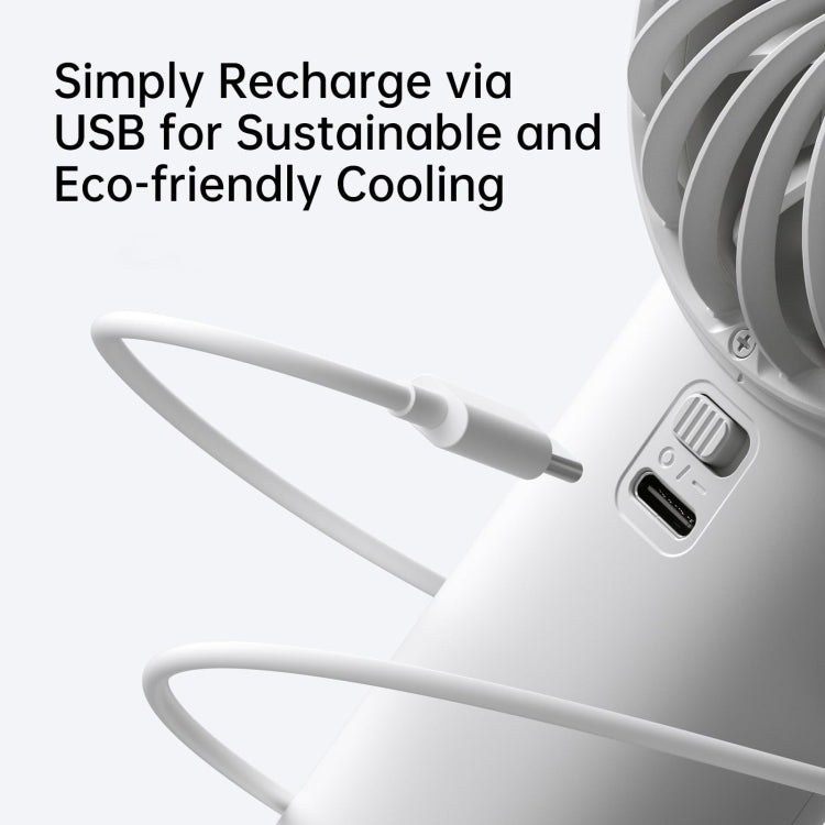 JisuLife Life4 Handheld Portable Small Rechargeable Fan, Battery Capacity: 3600mAh Black - free shipping - PMC Jewellery - Order now!