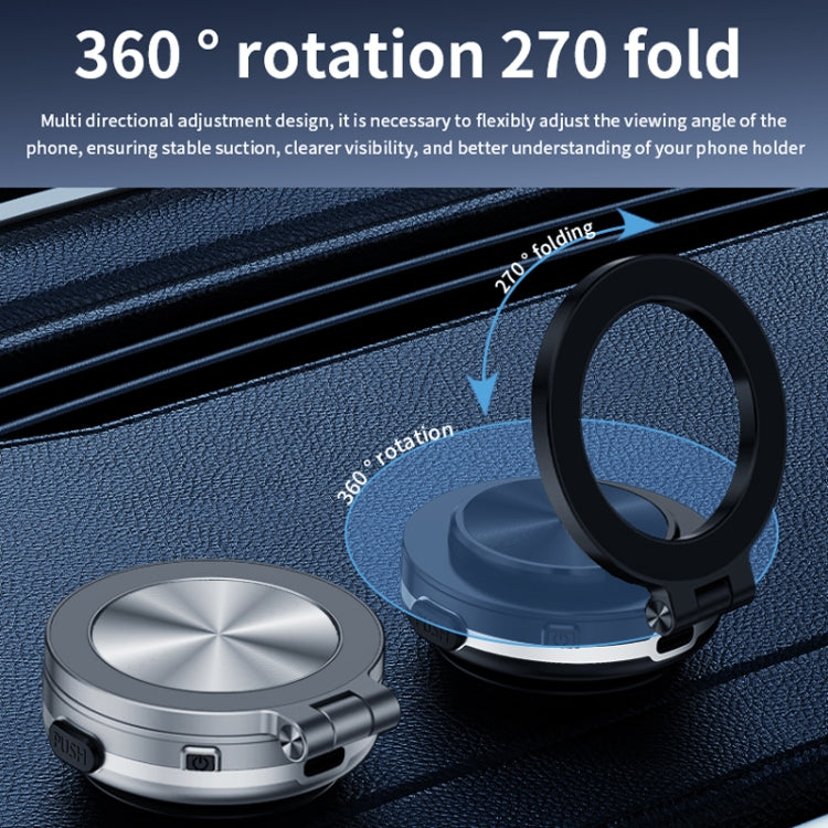 AIMITE C1 Vacuum Adsorption Foldable Magnetic Support Bracket Car Cell Phone Holder(Silver) - free shipping - PMC Jewellery - Order now!