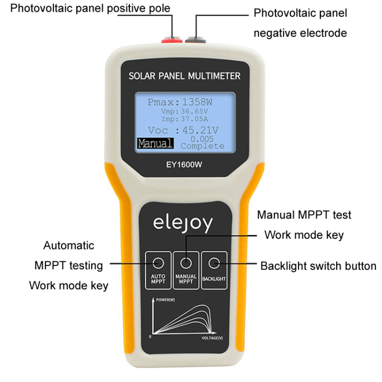 elejoy 1600W MPPT Solar Photovoltaic Panel Multimeter(EY1600W) - free shipping - PMC Jewellery - Order now!