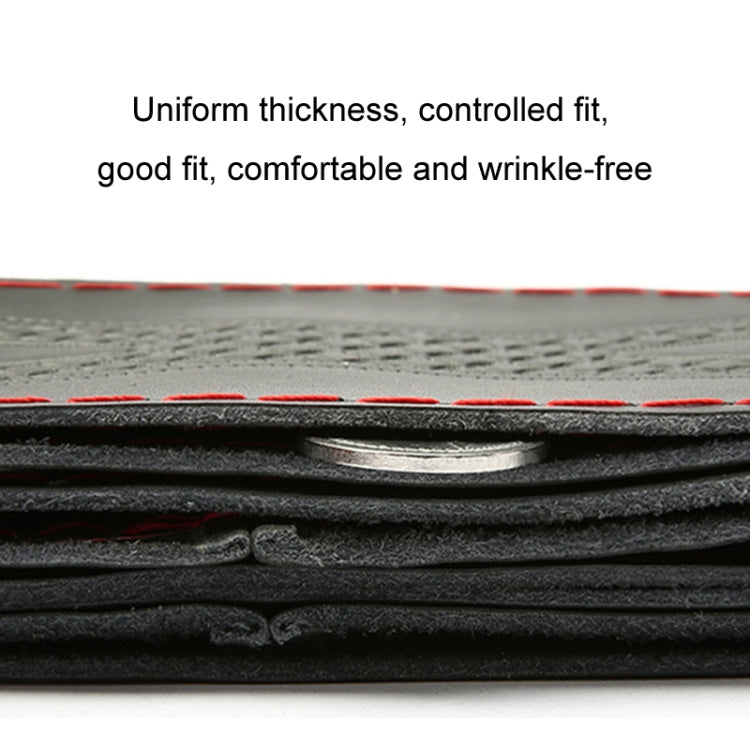 38cm Four-Season Embossed Hand-Sewn Cowhide Steering Wheel Cover(Black+Red Line) - Steering Wheel Accessories by PMC TechLife | Online Shopping South Africa | PMC TechLife | Buy Now Pay Later Mobicred