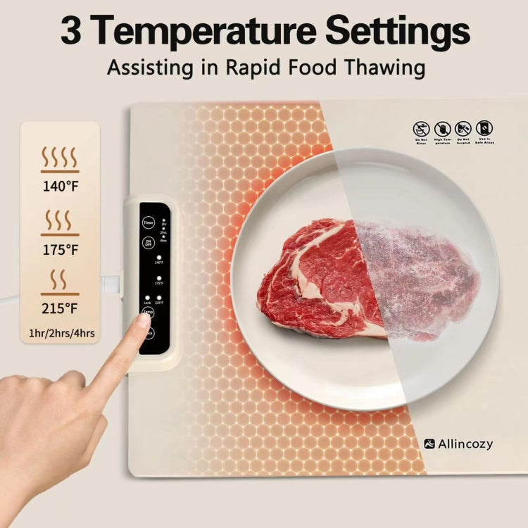 240W Electric Warming Tray Food Warmer with Adjustable Temperature, Timed Close EU Plug - free shipping - PMC TechLife - Order now!