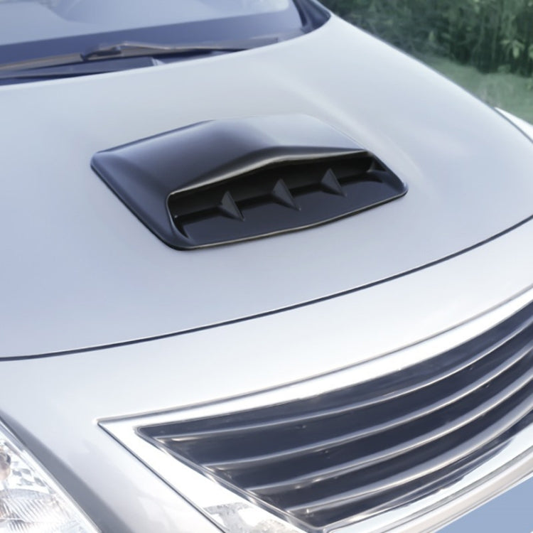 Universal Carbon Car Hood Scoop Air Flow Intake Decorative Turbo Bonnet Vent Cover With Tape(Black) - Decorative Sticker by PMC TechLife | Online Shopping South Africa | PMC TechLife | Buy Now Pay Later Mobicred