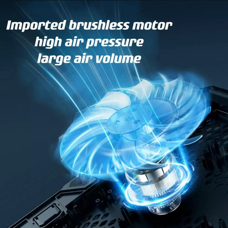 ICE COOREL K15C Smart Adjustable Laptop Radiator Base With RGB Lighting Effect, Color: 13 Fans - free shipping - PMC Jewellery - Order now!