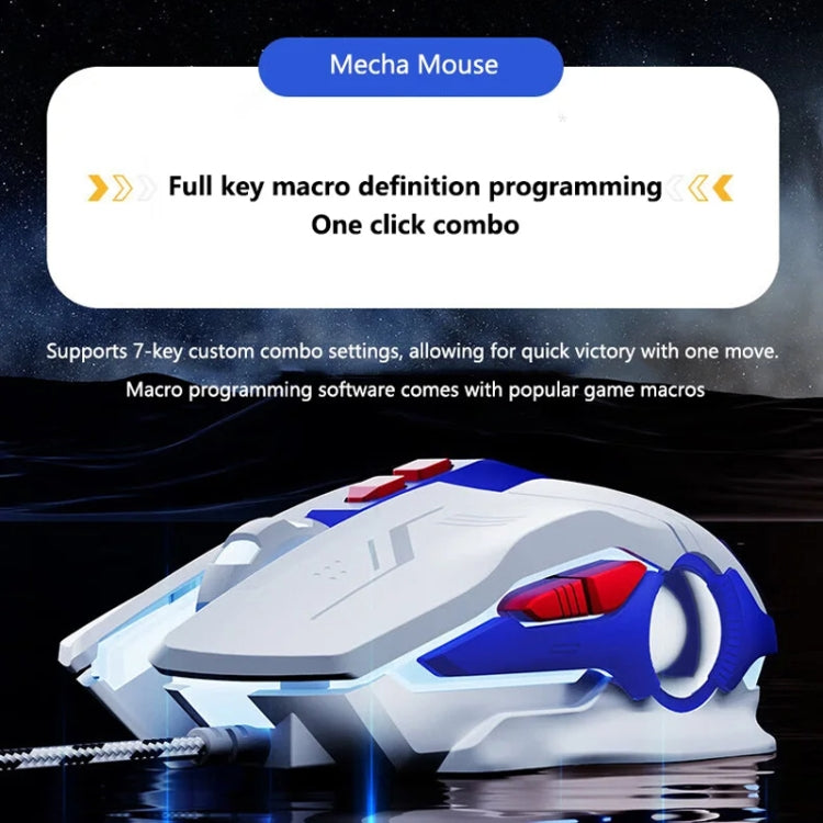 Inphic W9P Glowing Computer Gaming Wired Mouse(Silent Version) - free shipping - PMC Jewellery - Order now!