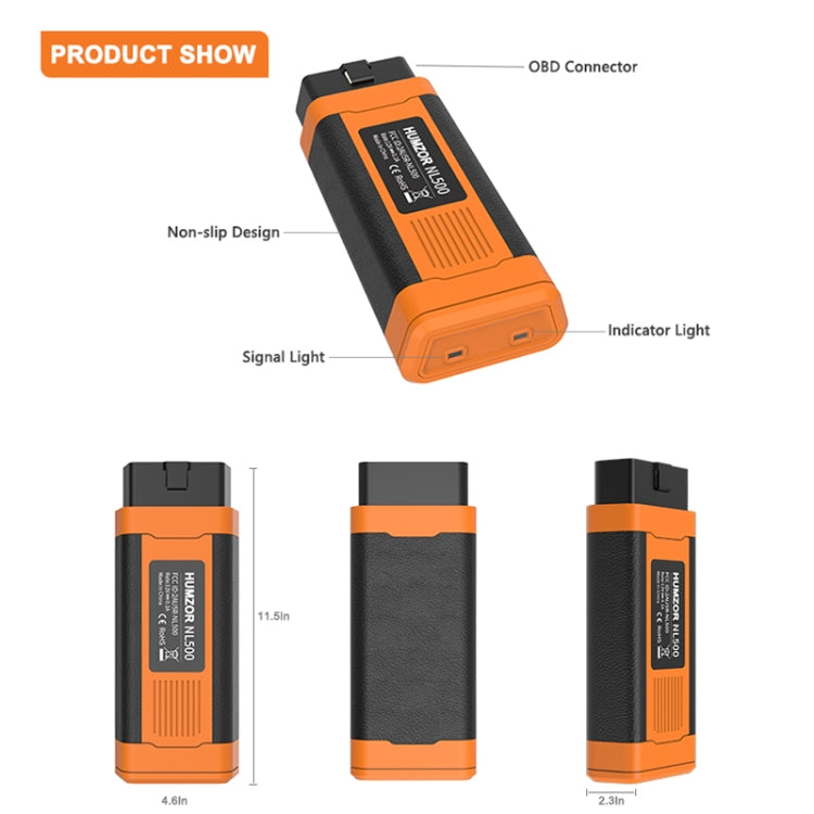 HUMZOR OBD Full System Mobile Phone Bluetooth 5.2 Car Fault Detector - free shipping - PMC Jewellery - Order now!