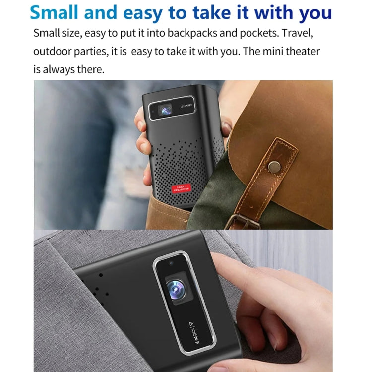 TOUMEI C900 Outdoor Portable Built-In Battery 4K HD Home Music Projector UK Plug(Black) - Mini Projector by TOUMEI | Online Shopping South Africa | PMc TechLife | Buy Now Pay Later Mobicred