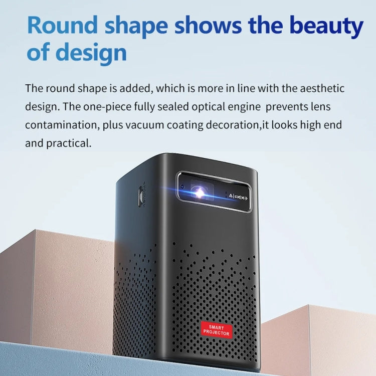 TOUMEI C900 Outdoor Portable Built-In Battery 4K HD Home Music Projector UK Plug(Black) - Mini Projector by TOUMEI | Online Shopping South Africa | PMc TechLife | Buy Now Pay Later Mobicred