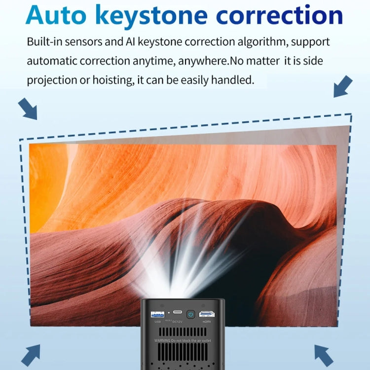 TOUMEI C900 Outdoor Portable Built-In Battery 4K HD Home Music Projector EU Plug(Black) - Mini Projector by TOUMEI | Online Shopping South Africa | PMc TechLife | Buy Now Pay Later Mobicred