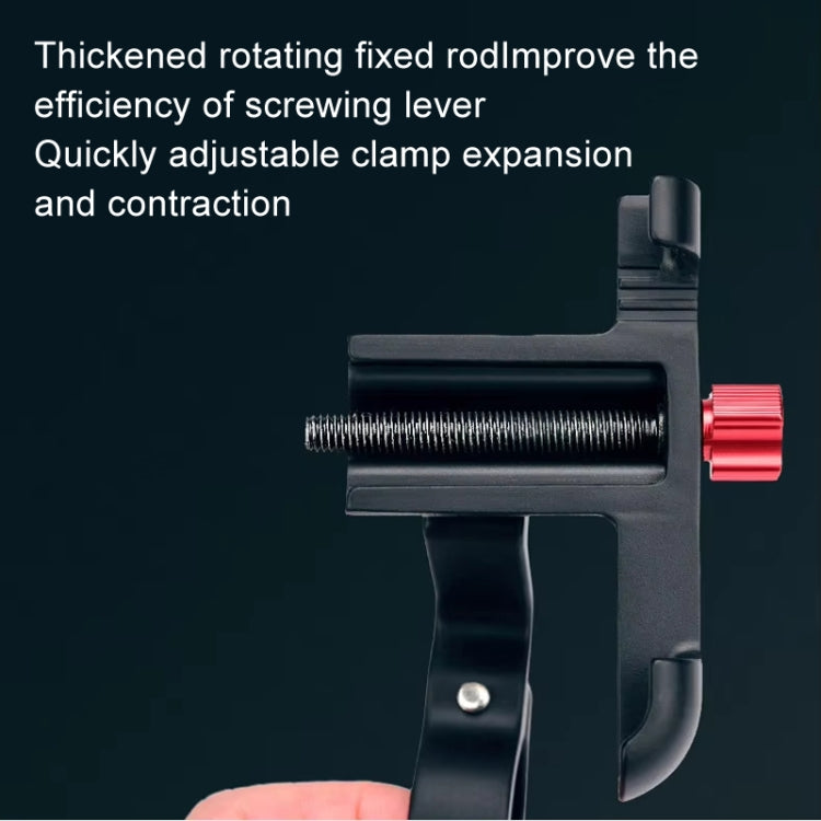 PROMEND Aluminum Alloy Cell Phone Holder Adjustable Angle Rotating Motorcycle Navigation Support, Style: SJJ-299E Rearview Mirror Silver - free shipping - PMC Jewellery - Order now!