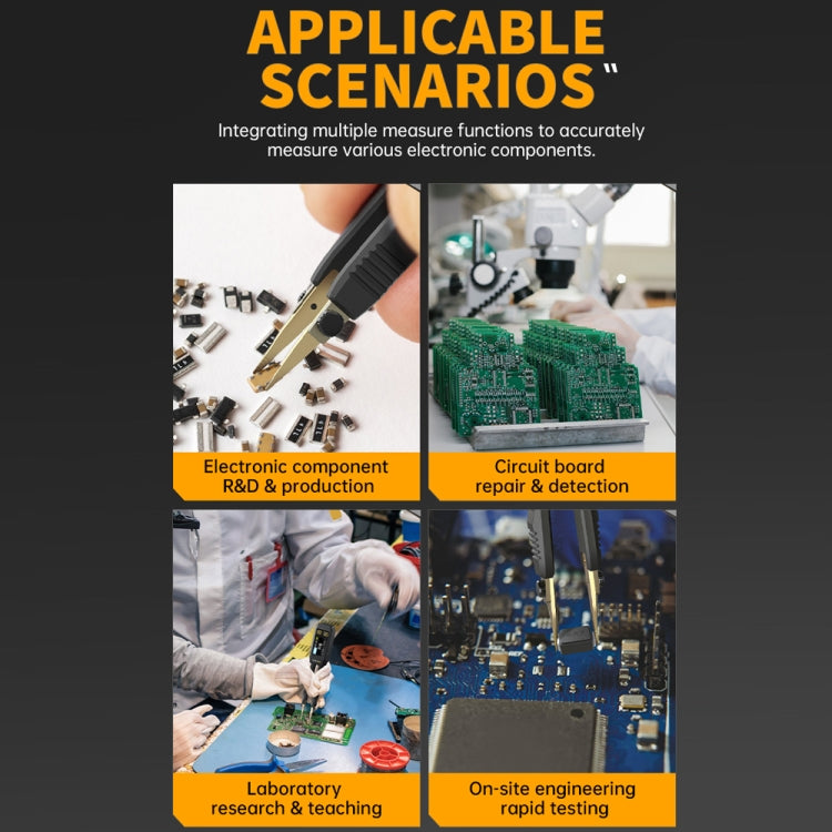 FNIRSI Digital Tweezers Resistor Capacitor Component Test Multimeter(LCR-ST1) - free shipping - PMC Jewellery - Order now!