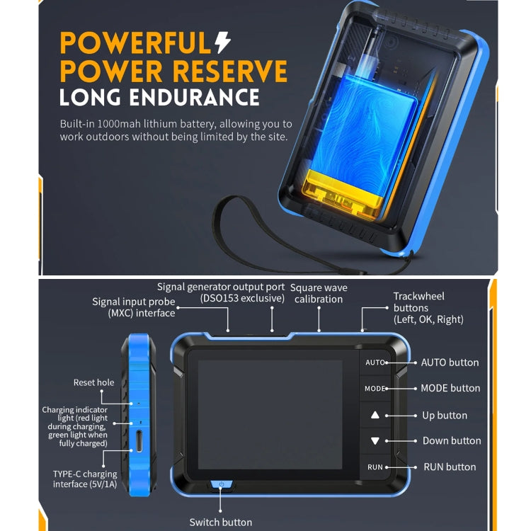 FNIRSI 2 In 1 Mini Portable Digital Oscilloscope Signal Generator, Set: Standard - free shipping - PMC Jewellery - Order now!