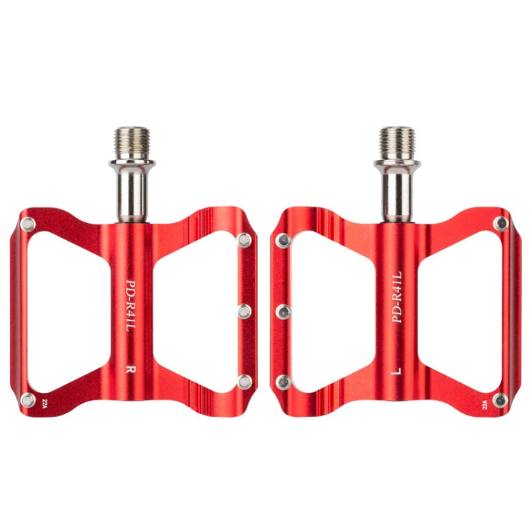 PROMEND PD-R41L 1pair Bicycle Aluminum Alloy Perrin Bearing Pedals(Red) - free shipping - PMc TechLife - Order now!