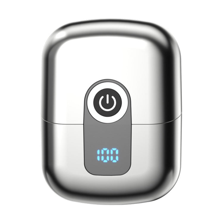 Double Ring Magnetic Electric Shaver Travel Portable Rechargeable Full Body Washable Men Razor(Silver) - Shavers & Accessories by PMC TechLife | Online Shopping South Africa | PMC TechLife | Buy Now Pay Later Mobicred