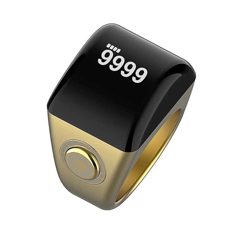 Equantu Smart Bluetooth Finger Counter Muslim Prayer Time Reminder Ring, Style: Gold 22mm - free shipping - PMC TechLife - Order now!
