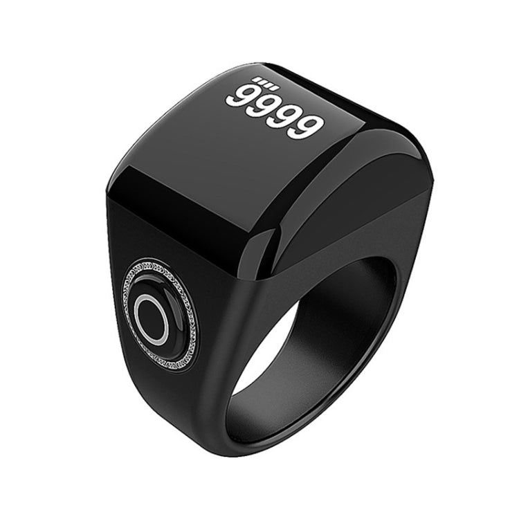 Equantu Smart Bluetooth Finger Counter Muslim Prayer Time Reminder Ring, Style: Black 22mm - free shipping - PMC TechLife - Order now!