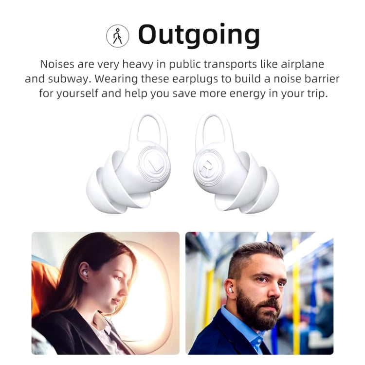 Bluedio NE Sleeping Silicone Earplugs Noise Reducing Soundproofing Earplugs With Storage Case(White) - free shipping - PMC TechLife - Order now!