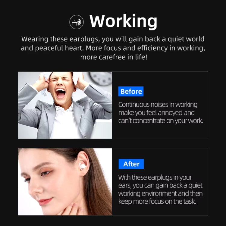 Bluedio NE Sleeping Silicone Earplugs Noise Reducing Soundproofing Earplugs With Storage Case(White) - free shipping - PMC TechLife - Order now!