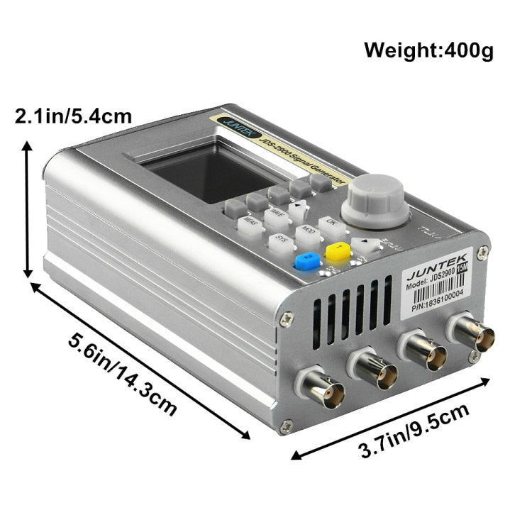 JUNTEK Programmable Dual-Channel DDS Function Arbitrary Waveform Signal Generator, Frequency: 60MHz(EU Plug) - Other Tester Tool by PMC TechLife | Online Shopping South Africa | PMC TechLife | Buy Now Pay Later Mobicred