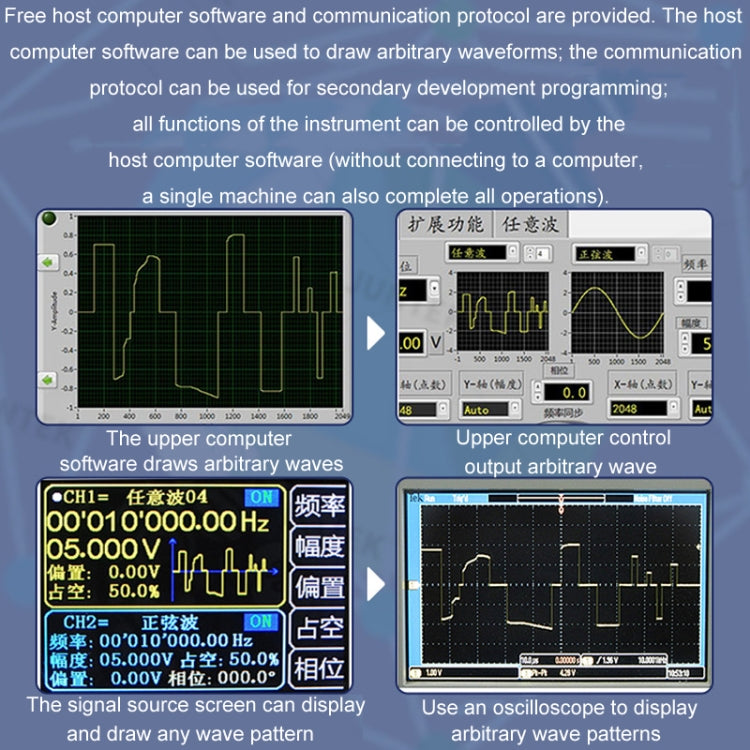 JUNTEK Programmable Dual-Channel DDS Function Arbitrary Waveform Signal Generator, Frequency: 50MHz(US Plug) - free shipping - PMC TechLife - Order now!