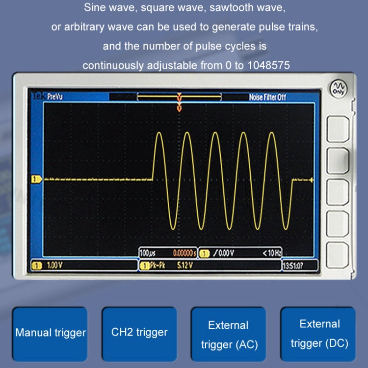 JUNTEK Programmable Dual-Channel DDS Function Arbitrary Waveform Signal Generator, Frequency: 60MHz(UK Plug) - Other Tester Tool by PMC TechLife | Online Shopping South Africa | PMC TechLife | Buy Now Pay Later Mobicred
