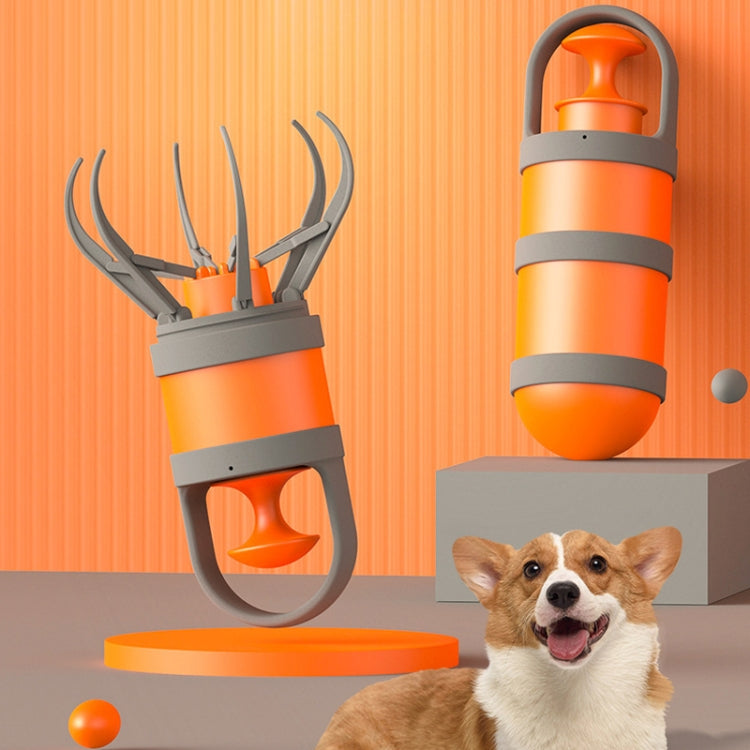 Pet Outing Portable Poop Scooper Dog Feces 6 Claws Pick Up Tools(Orange) - Litter & Housebreaking by PMC TechLife | Online Shopping South Africa | PMC TechLife | Buy Now Pay Later Mobicred