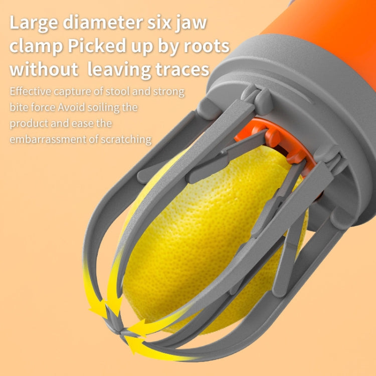 Pet Outing Portable Poop Scooper Dog Feces 6 Claws Pick Up Tools(Orange) - Litter & Housebreaking by PMC TechLife | Online Shopping South Africa | PMC TechLife | Buy Now Pay Later Mobicred