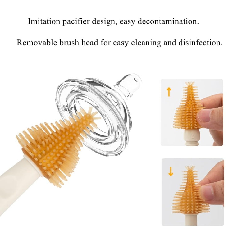 Silicone Portable Baby Bottle Brush Set Travel Cleaning Brush(White) - Cleaning Tools by PMc TechLife | Online Shopping South Africa | PMc TechLife | Buy Now Pay Later Mobicred