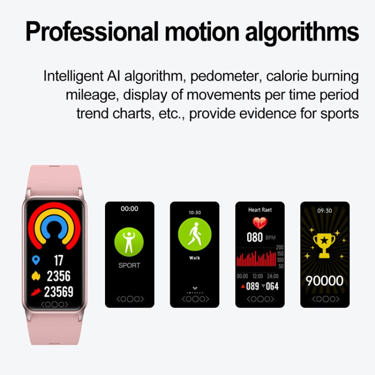 Uric Acid Blood Lipid Noninvasive Blood Sugar Heart Rate Oxygen Temperature Monitoring Smart Healthy Sports Bracelet(Pink) - Smart Wristbands by PMC TechLife | Online Shopping South Africa | PMC TechLife | Buy Now Pay Later Mobicred