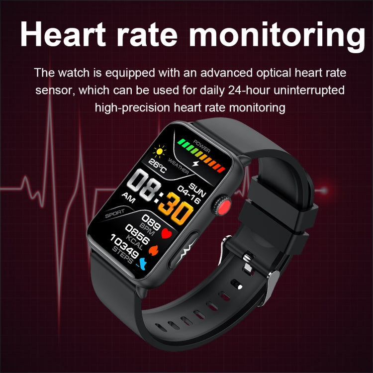 Smart Watch Ring ECG Temperature Heart Rate Blood Pressure Health Bluetooth Talking Watch, Color: Brown Leather - free shipping - PMC TechLife - Order now!
