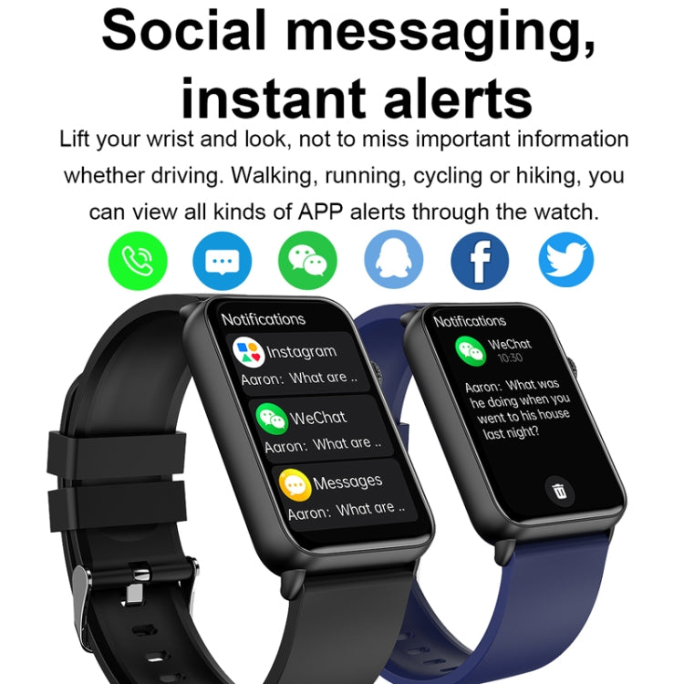 Smart Watch Ring ECG Temperature Heart Rate Blood Pressure Health Bluetooth Talking Watch, Color: Black Leather - Smart Wristbands by PMC TechLife | Online Shopping South Africa | PMC TechLife | Buy Now Pay Later Mobicred