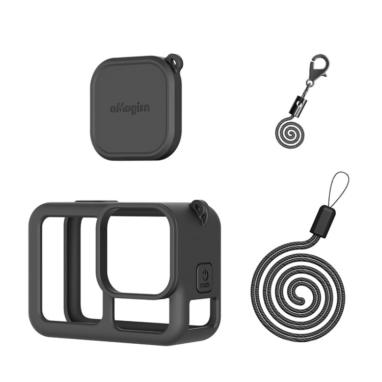 For GoPro HERO13 Black AMagisn Silicone Case Protective Cover(Black) - Silicone Cases by aMagisn | Online Shopping South Africa | PMc TechLife | Buy Now Pay Later Mobicred