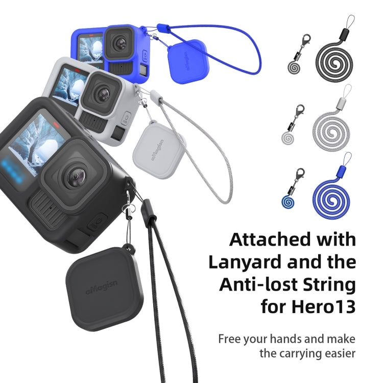 For GoPro HERO13 Black AMagisn Silicone Case Protective Cover(Blue) - Silicone Cases by aMagisn | Online Shopping South Africa | PMc TechLife | Buy Now Pay Later Mobicred
