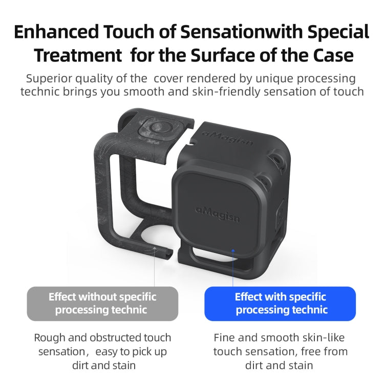 For GoPro HERO13 Black AMagisn Silicone Case Protective Cover(Blue) - Silicone Cases by aMagisn | Online Shopping South Africa | PMc TechLife | Buy Now Pay Later Mobicred