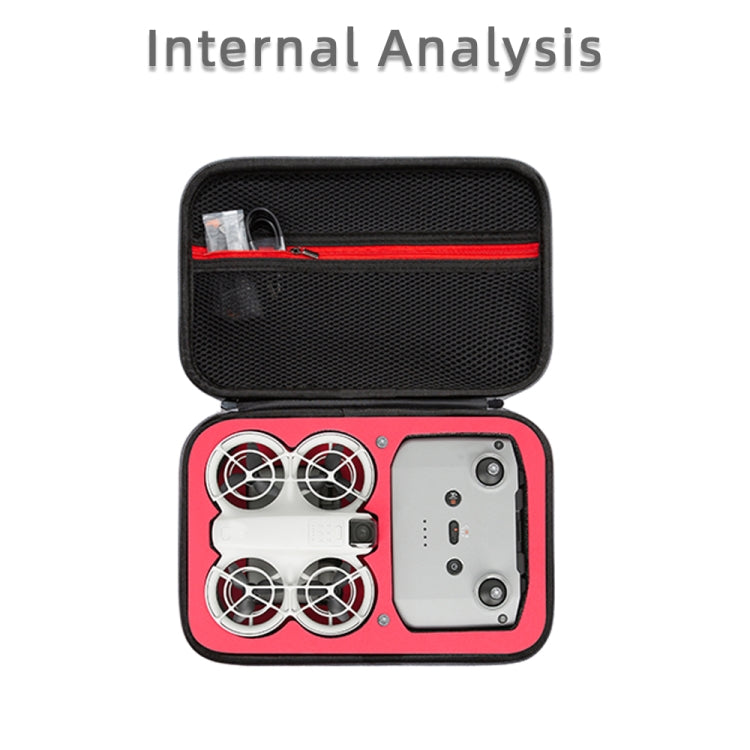 For DJI Neo Fly More Combo Carrying Case Handbag Protective Box(Gray + Red Inner) - free shipping - PMC TechLife - Order now!