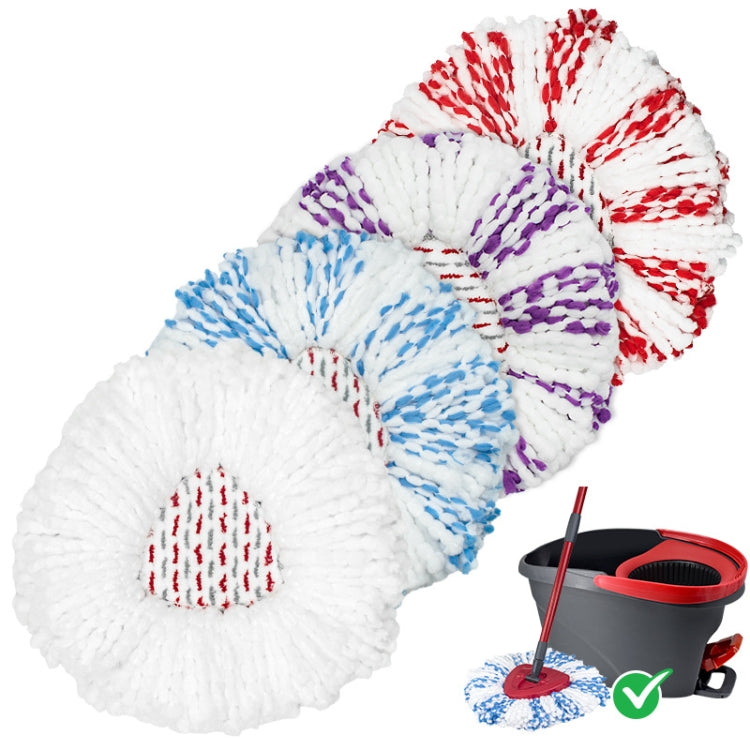 For Vileda / O-Cedar EasyWring Spin Mop Replacement Pad Microfiber Rag(White) - Handheld Cleaner & Mops by PMc TechLife | Online Shopping South Africa | PMc TechLife | Buy Now Pay Later Mobicred