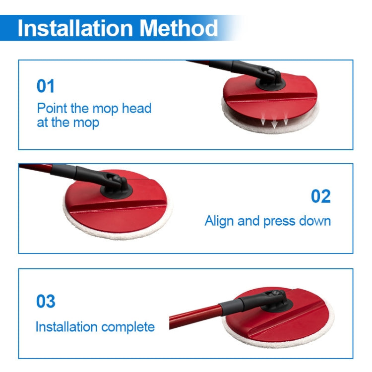 For Vileda Spin & Clean Mop Refill Pad Round Microfiber Replacement Cloth Cover(Red) - free shipping - PMC TechLife - Order now!