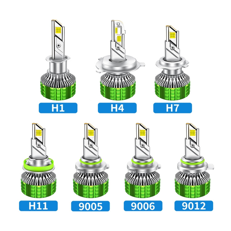 Pair 100W LED Double Copper Tube Aluminum Alloy Waterproof Car Headlight, Bulb: 9012 - LED Headlamps by PMC Jewellery | Online Shopping South Africa | PMC Jewellery | Buy Now Pay Later Mobicred