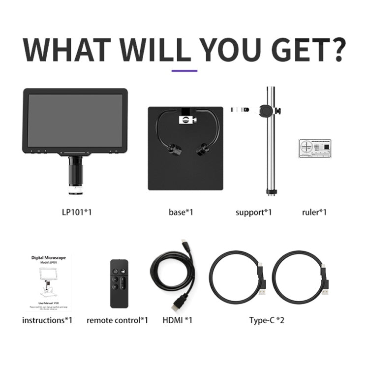 10.1 Inch Screen Repair Digital Electron Microscope(LP101-A) - free shipping - PMc TechLife - Order now!