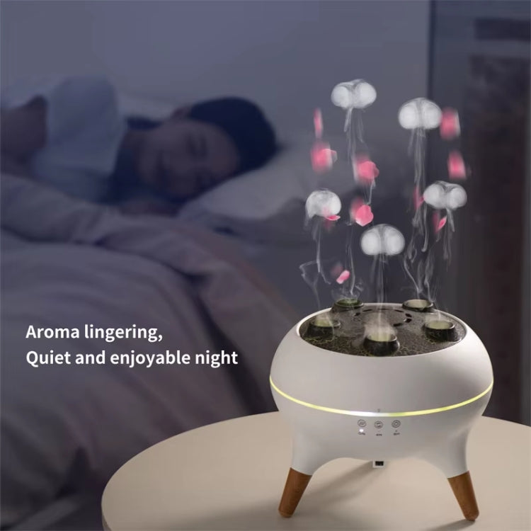Dynamic Multi-Spray Aromatherapy Diffuser With Colorful Lights Remote Control Humidifier UK Plug(V80 Spit Circle Upgrade Model) - free shipping - PMC TechLife - Order now!